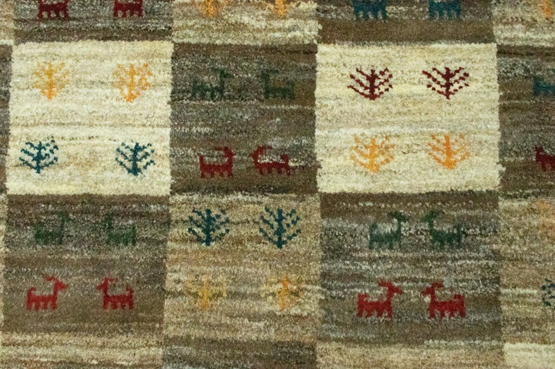 Persisk Gabbeh Teppe 149x101cm - Perserteppich Wollteppich