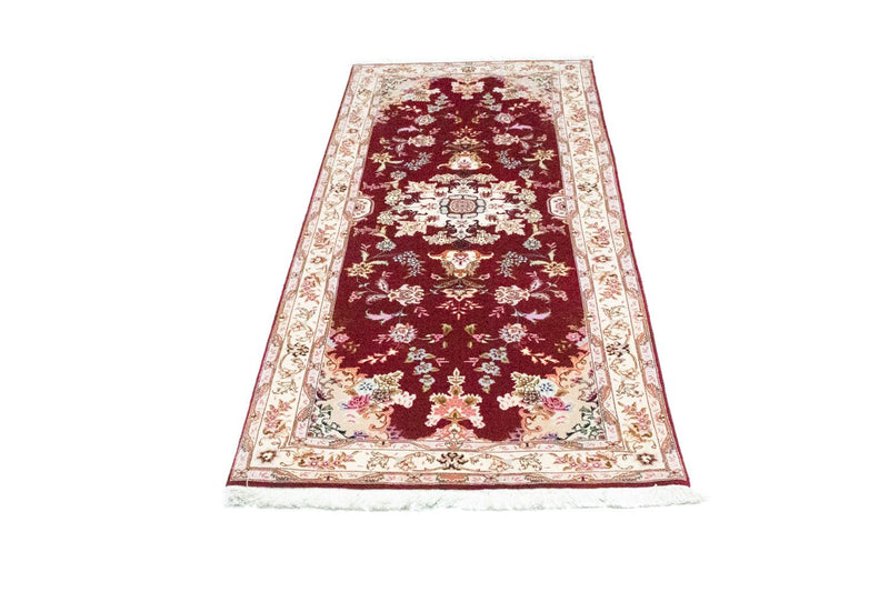 Løper Persisk teppe - Tabriz - Royal - 200 x 83 cm - rød
