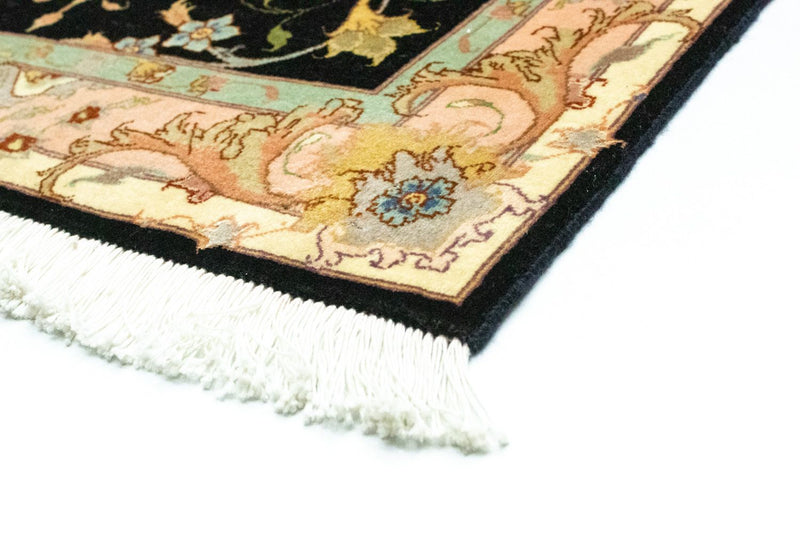 Løper Persisk teppe - Tabriz - Royal - 294 x 85 cm - svart