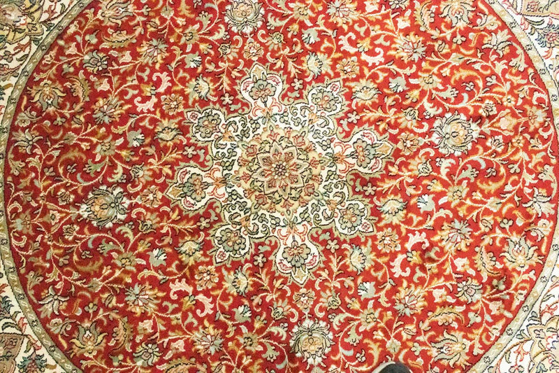 Kashmir silke Teppe 158x150cm - Orientalsk teppe
