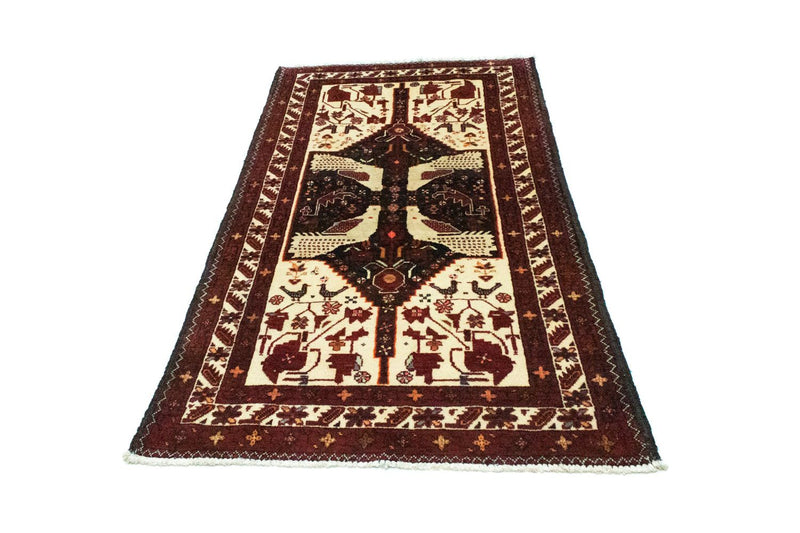 Løper Balutsj-teppe - 183 x 95 cm - beige