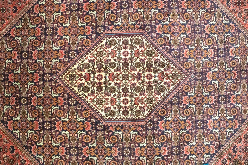 Persisk teppe - Bijar - 314 x 208 cm - blå