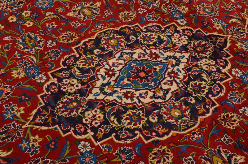 Persisk teppe - Keshan - 368 x 247 cm - rød