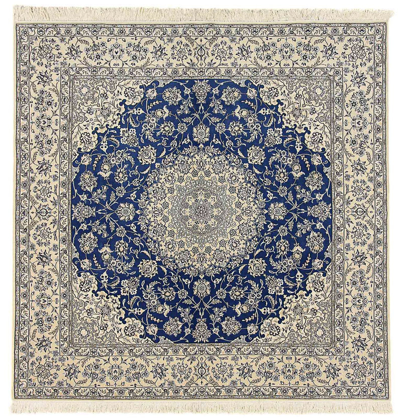 Persisk teppe - Nain - Royal square  - 250 x 250 cm - blå