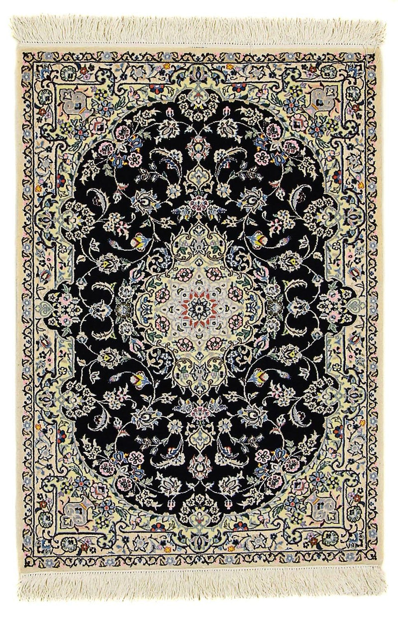 Persisk teppe - Nain - Premium - 117 x 80 cm - mørkeblå