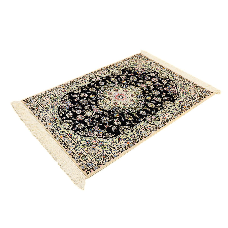Persisk teppe - Nain - Premium - 117 x 80 cm - mørkeblå