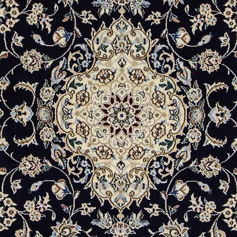 Persisk teppe - Nain - Premium - 123 x 80 cm - mørkeblå