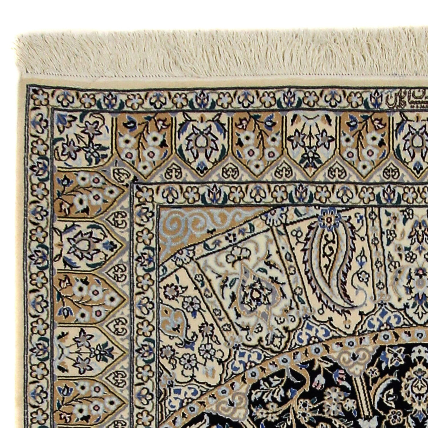 Persisk teppe - Nain - Premium - 190 x 128 cm - beige