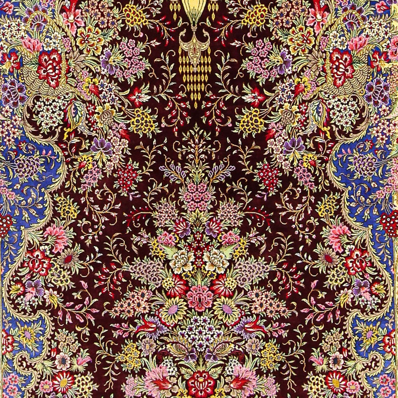 Qom silke Teppe 197x128cm - Persisk teppe