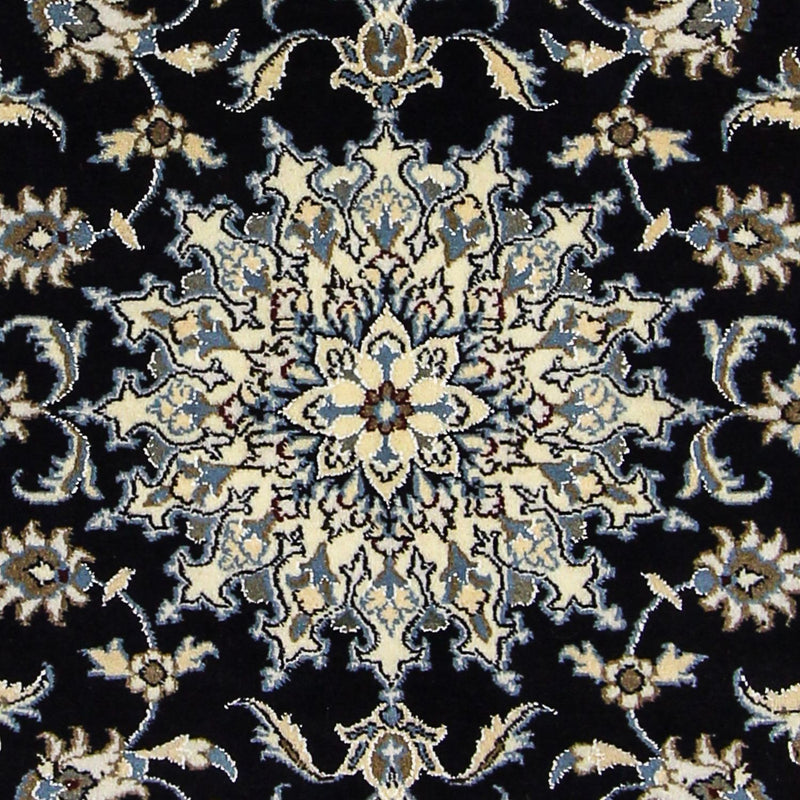 Persisk teppe - Nain - 198 x 119 cm - mørkeblå