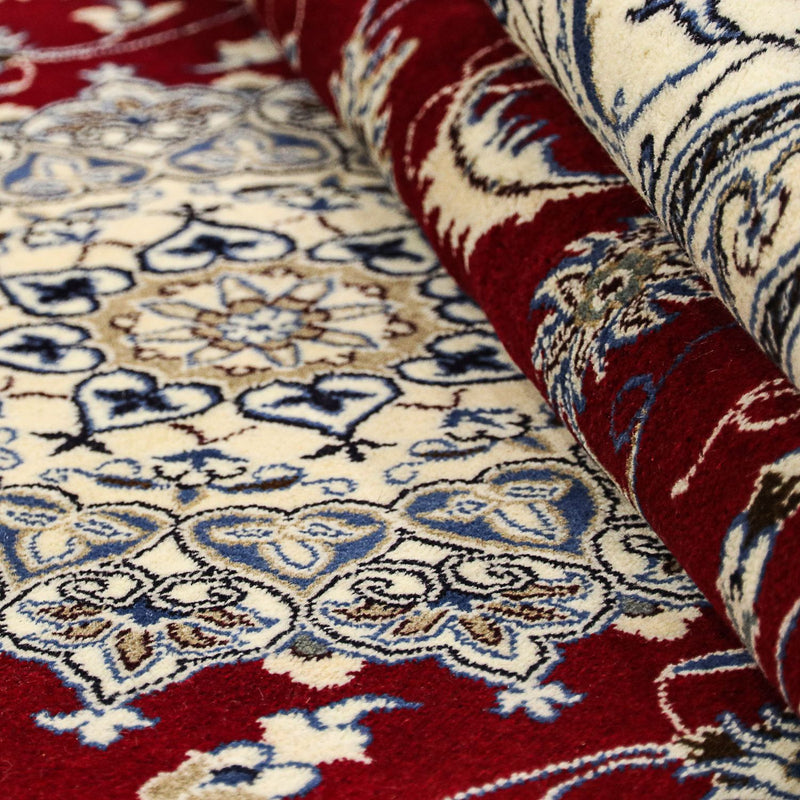 Persisk teppe - Nain - 297 x 200 cm - mørk rød