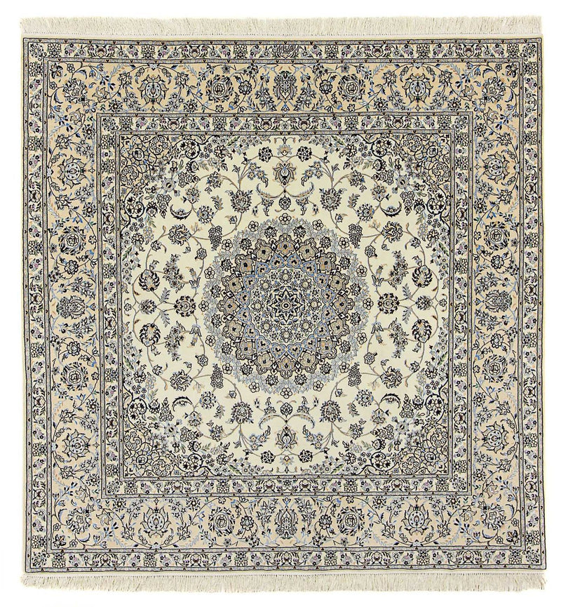 Persisk teppe - Nain - Premium square  - 205 x 205 cm - beige