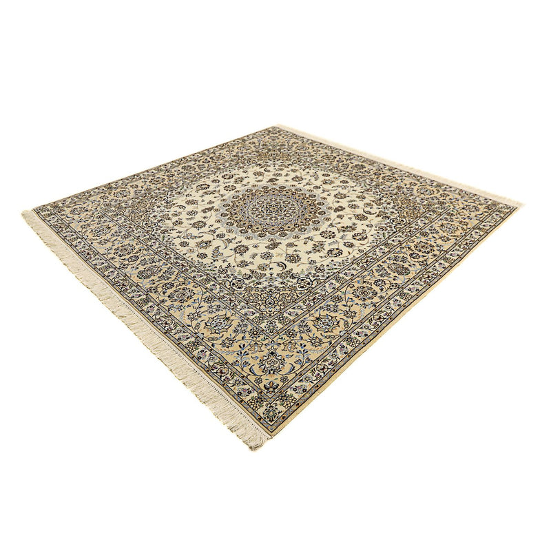 Persisk teppe - Nain - Premium square  - 205 x 205 cm - beige