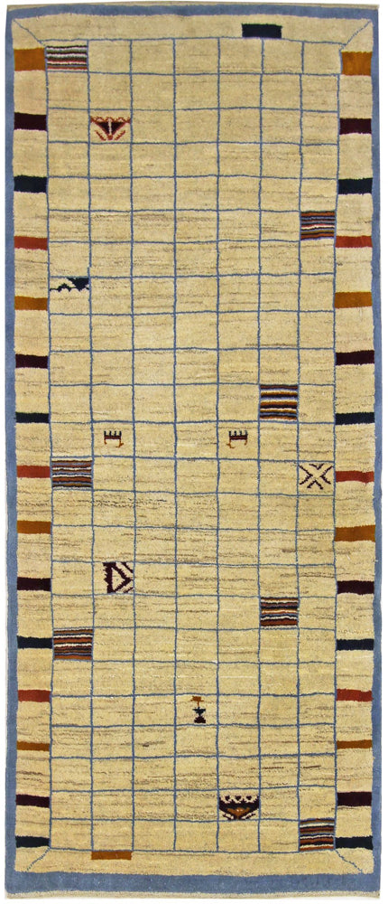Persisk Gabbeh Teppe 83x199cm - Perserteppich Wollteppich