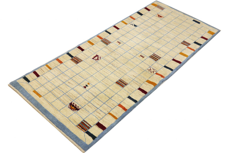 Persisk Gabbeh Teppe 83x199cm - Perserteppich Wollteppich