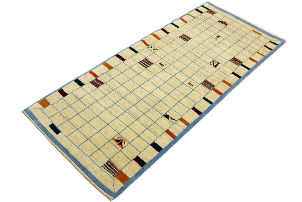Persisk Gabbeh Teppe 83x199cm - Perserteppich Wollteppich