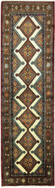 Løper Persisk teppe - Nomadisk - 286 x 83 cm - mørk beige