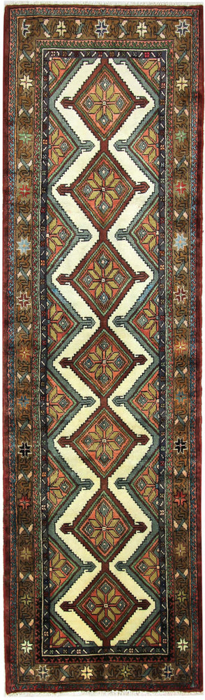 Løper Persisk teppe - Nomadisk - 286 x 83 cm - mørk beige