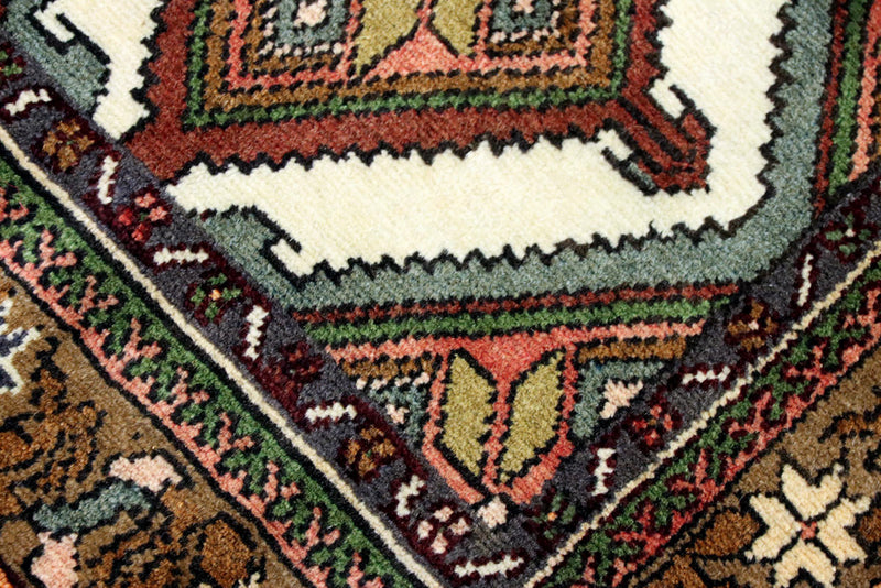 Løper Persisk teppe - Nomadisk - 286 x 83 cm - mørk beige