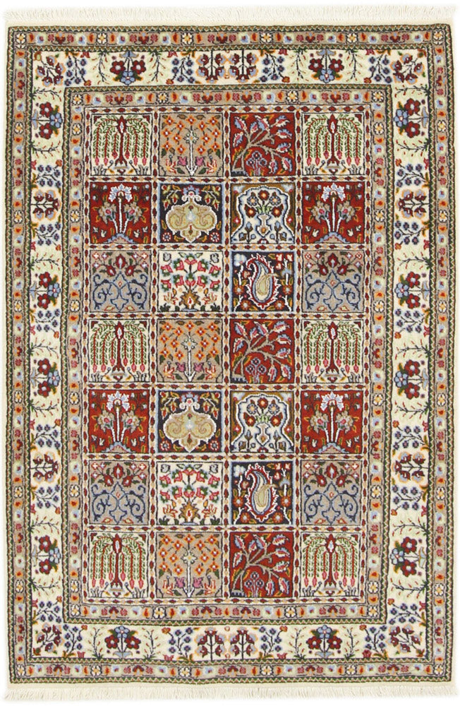 Persisk teppe - klassisk - 147 x 98 cm - flerfarget