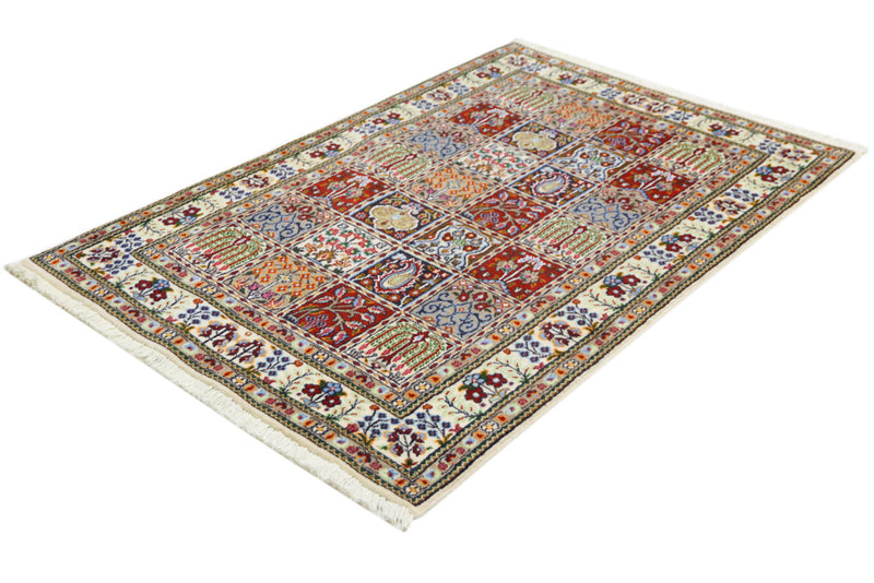 Persisk teppe - klassisk - 147 x 98 cm - flerfarget