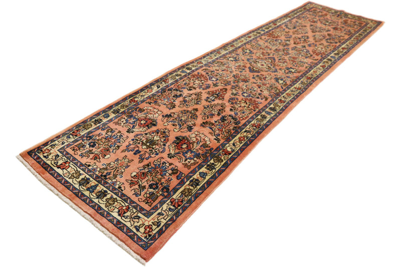 Løper Persisk teppe - klassisk - 300 x 80 cm - lys rød