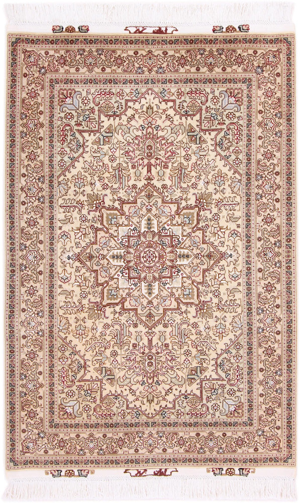 Persisk teppe - Tabriz - Royal - 160 x 100 cm - lys beige