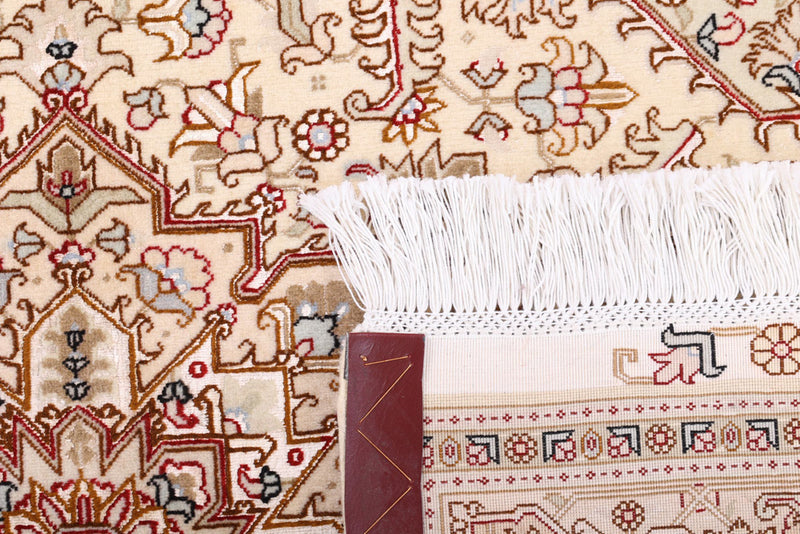 Persisk teppe - Tabriz - Royal - 160 x 100 cm - lys beige