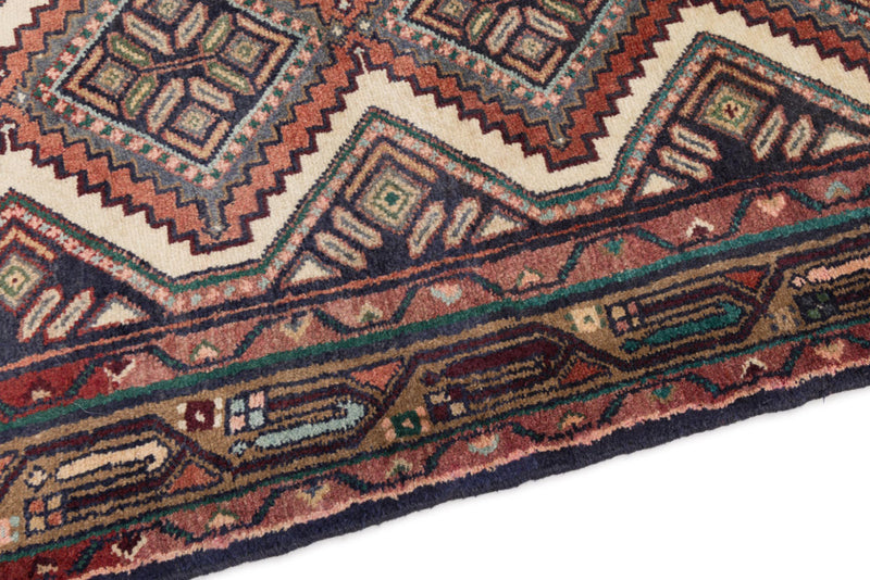 Løper Persisk teppe - Nomadisk - 308 x 87 cm - mørk beige