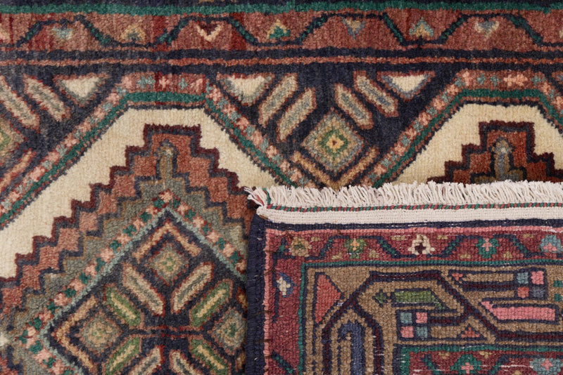 Løper Persisk teppe - Nomadisk - 308 x 87 cm - mørk beige