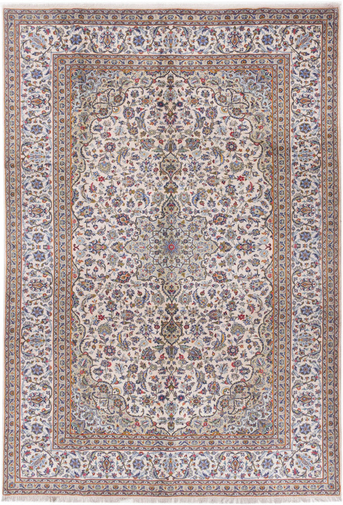 Persisk teppe - Keshan - 365 x 250 cm - krem