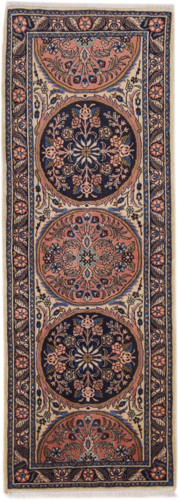 Løper Persisk teppe - klassisk - 215 x 80 cm - flerfarget