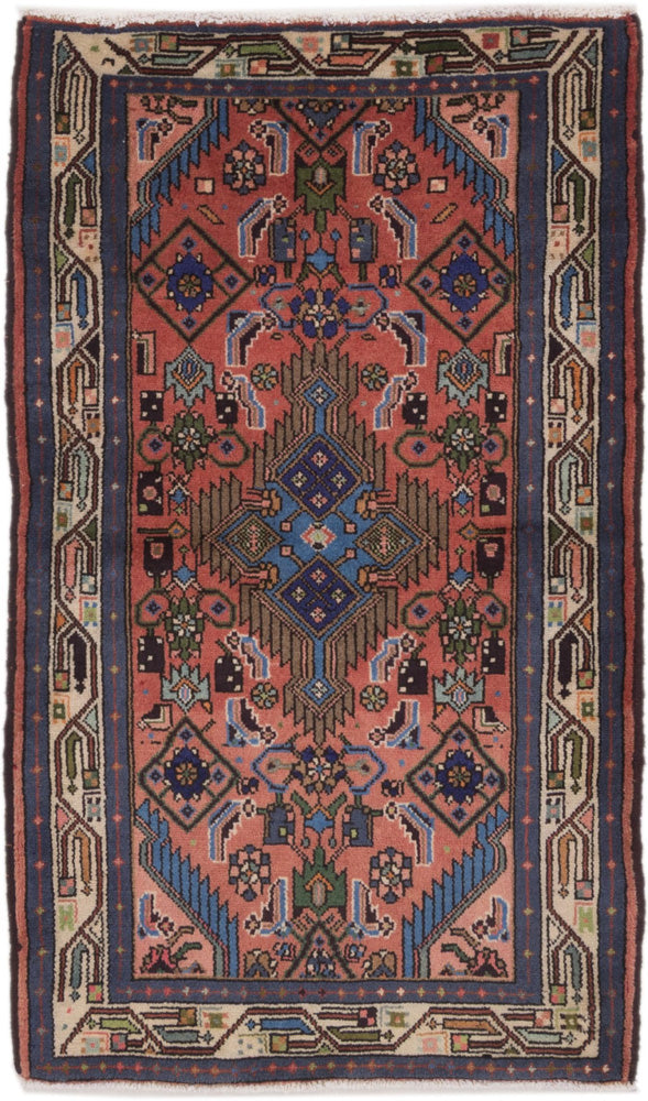 Persisk teppe - klassisk - 138 x 80 cm - lys rød
