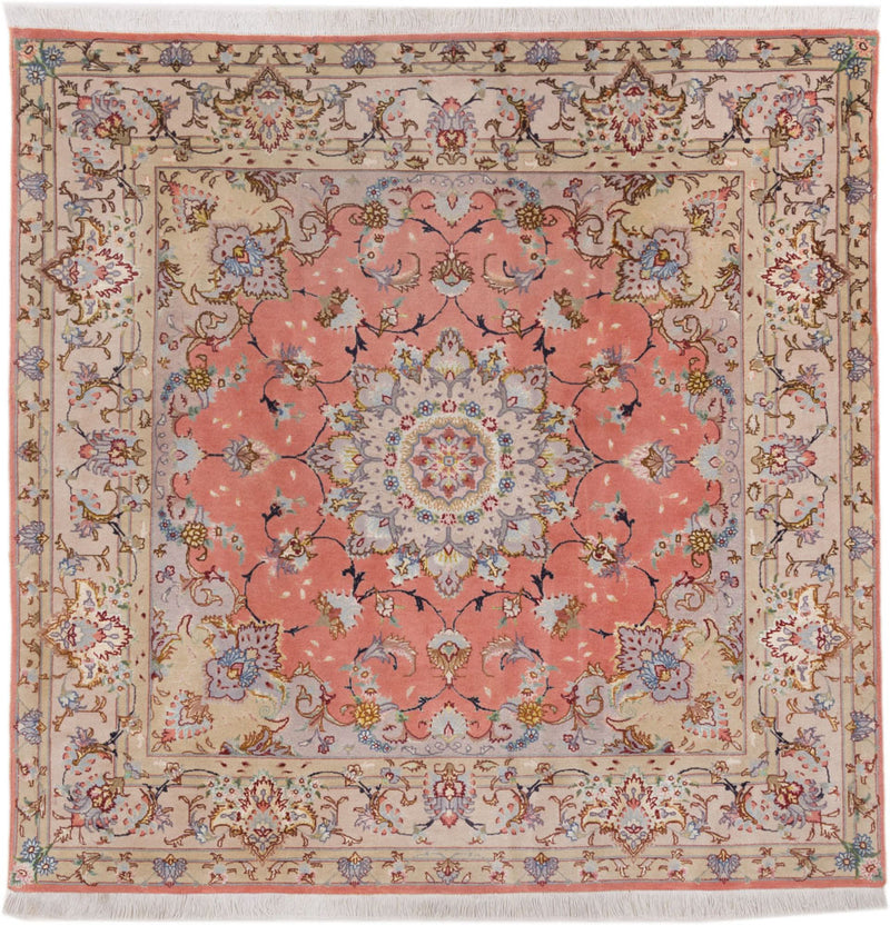 Tabriz - 50 Raj Teppe 153x153cm - Persisk teppe