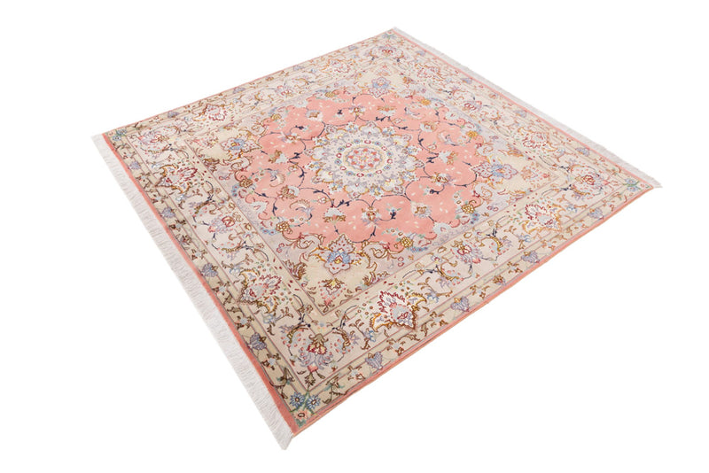 Tabriz - 50 Raj Teppe 153x153cm - Persisk teppe