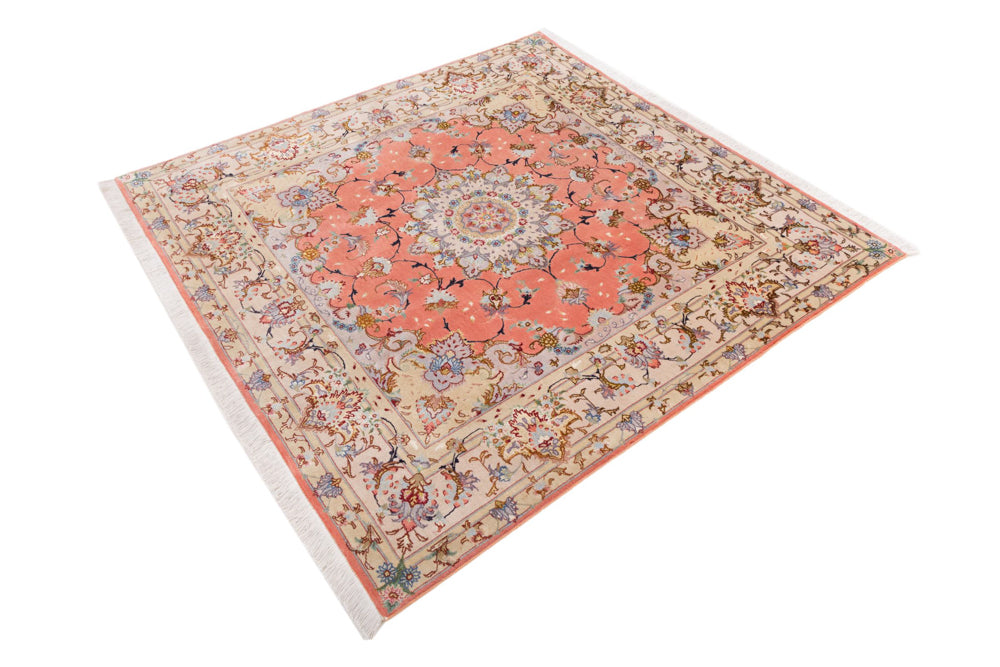 Tabriz - 50 Raj Teppe 153x153cm - Persisk teppe