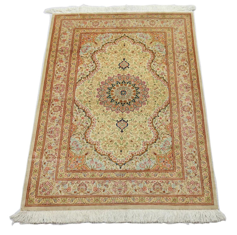 Qom silke Teppe 150x100cm - Persisk teppe