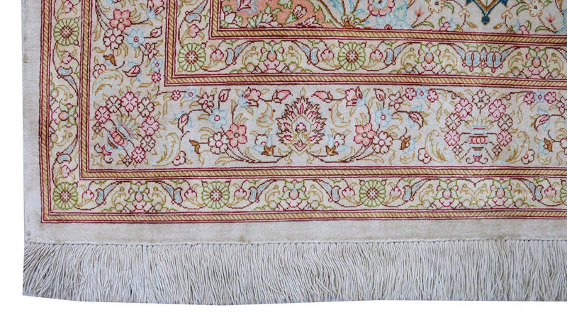 Qom silke Teppe 150x100cm - Persisk teppe