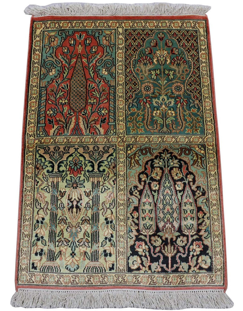 Kashmir silke Teppe 63x88cm - Orientalsk teppe