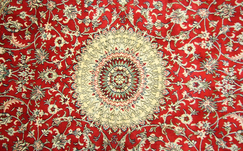 Kashmir silke Teppe 183x183cm - Orientalsk teppe