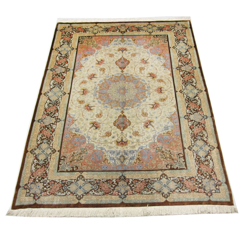 Qom silke Teppe 240x155cm - Persisk teppe