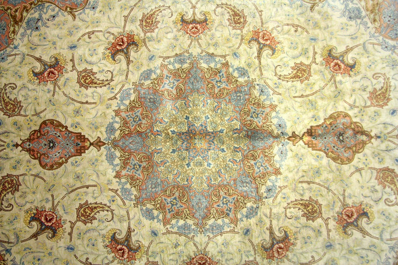 Qom silke Teppe 240x155cm - Persisk teppe