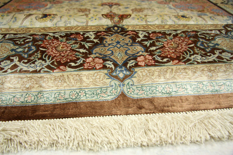 Qom silke Teppe 240x155cm - Persisk teppe