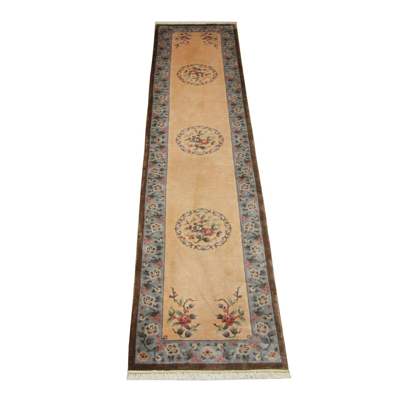 Kinesisk silke Teppe 337x70cm - Orientalsk teppe