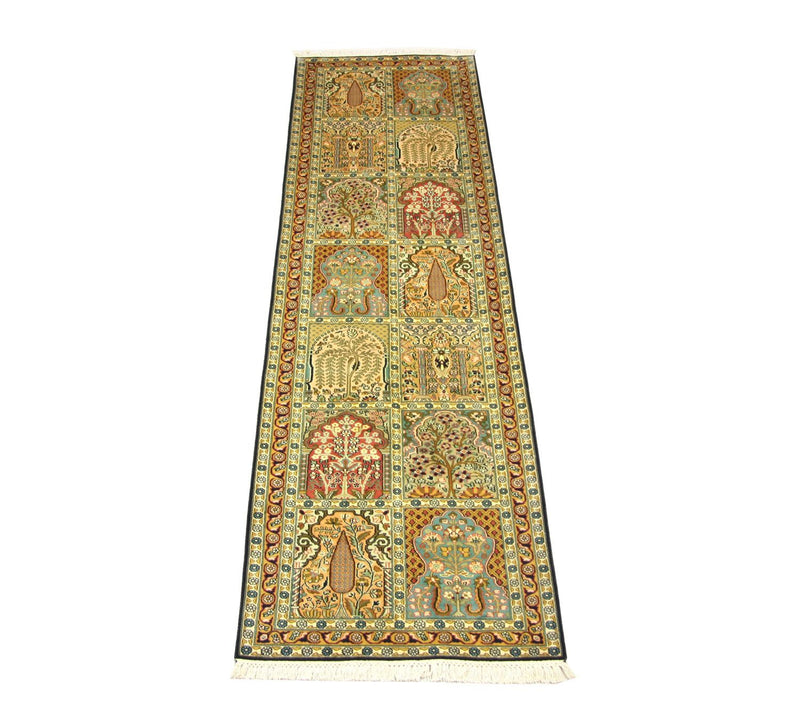 Kashmir silke Teppe 298x82cm - Orientalsk teppe