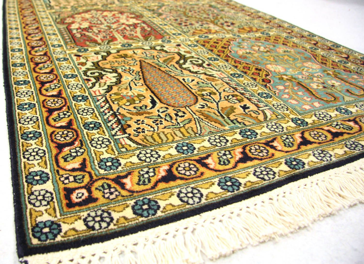 Kashmir silke Teppe 298x82cm - Orientalsk teppe