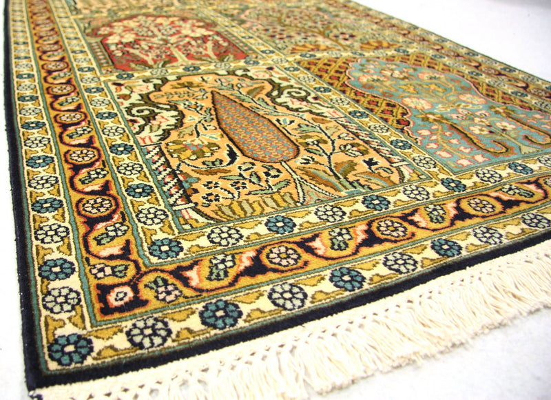 Kashmir silke Teppe 298x82cm - Orientalsk teppe