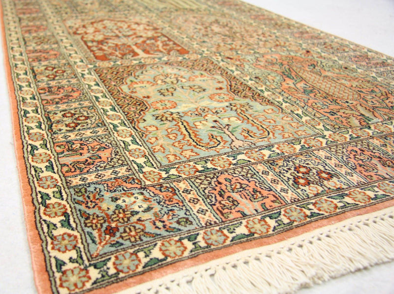 Kashmir silke Teppe 292x79cm - Orientalsk teppe
