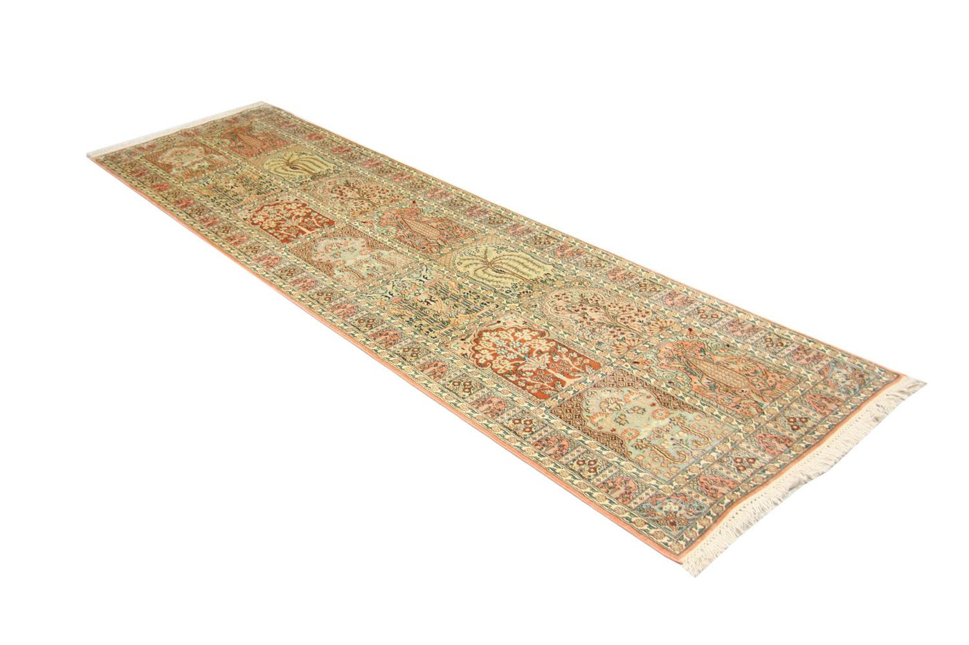 Kashmir silke Teppe 292x79cm - Orientalsk teppe