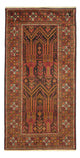 Løper Balutsj-teppe - 211 x 102 cm - flerfarget